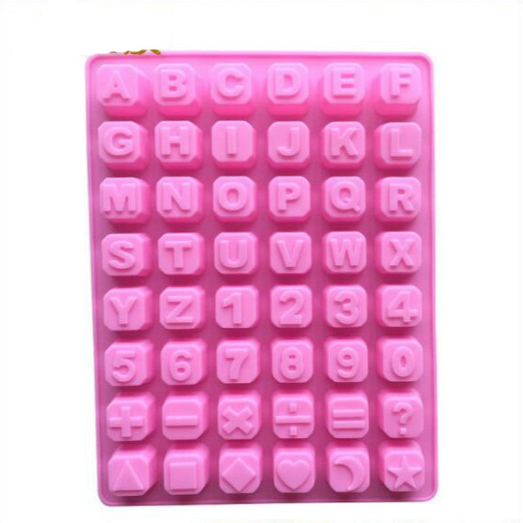 Moule en silicone pour chocolat, savon ou glaçons en forme d'étoiles et de lettres de l'alphabet anglais, Moule en forme d'étoiles et de lettres de l'alphabet anglais