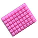 Moule en silicone pour chocolat, savon ou glaçons en forme d'étoiles et de lettres de l'alphabet anglais, Moule en forme d'étoiles et de lettres de l'alphabet anglais