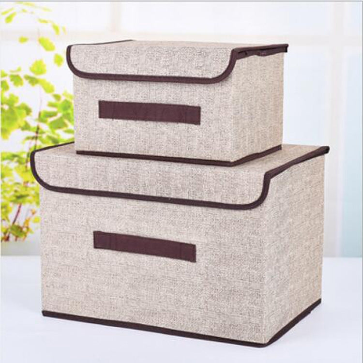 Boîte de rangement en tissu de coton 2 en 1, panier à linge, support de vitrine, organisateur de jouets