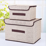 Boîte de rangement en tissu de coton 2 en 1, panier à linge, support de vitrine, organisateur de jouets