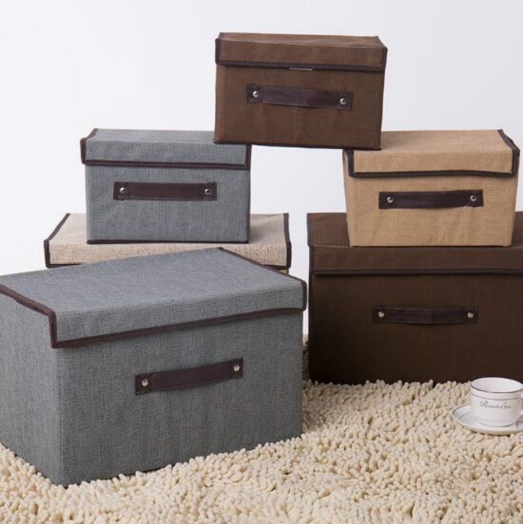 Boîte de rangement en tissu de coton 2 en 1, panier à linge, support de vitrine, organisateur de jouets