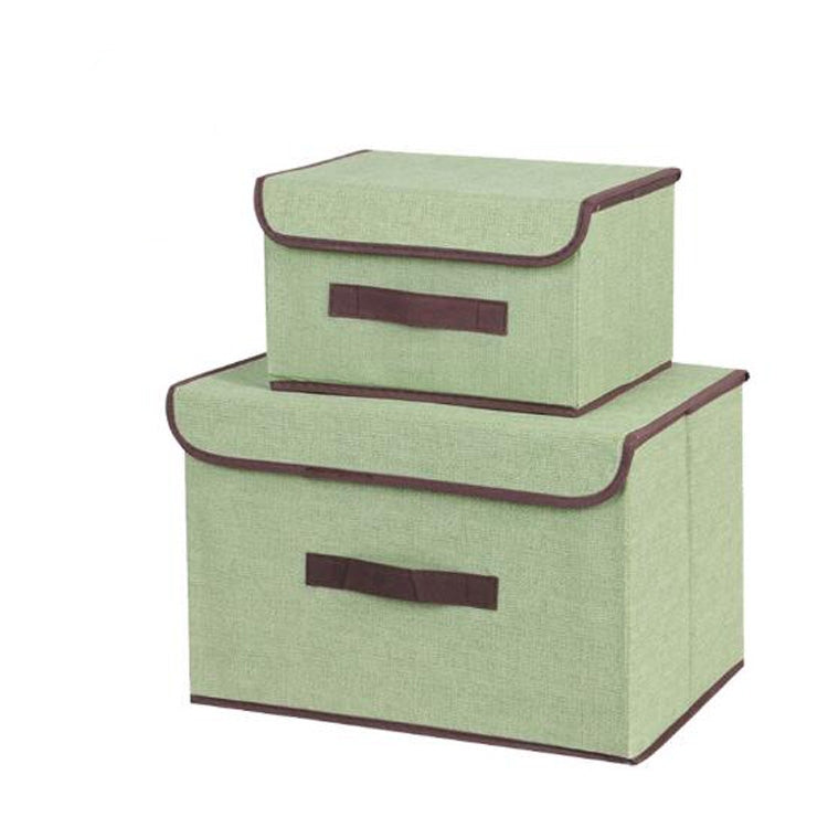 Boîte de rangement en tissu de coton 2 en 1, panier à linge, support de vitrine, organisateur de jouets