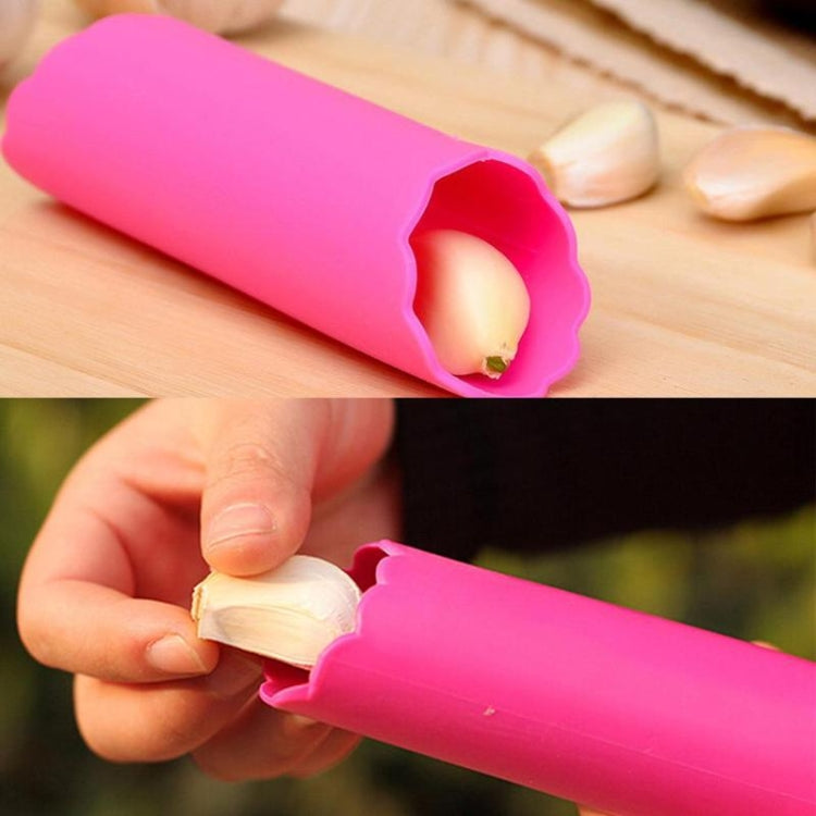 2 pièces Presse-ail éplucheur d'ail de cuisine N'abîme pas la main Éplucheur d'ail en silicone, vert, rouge, bleu