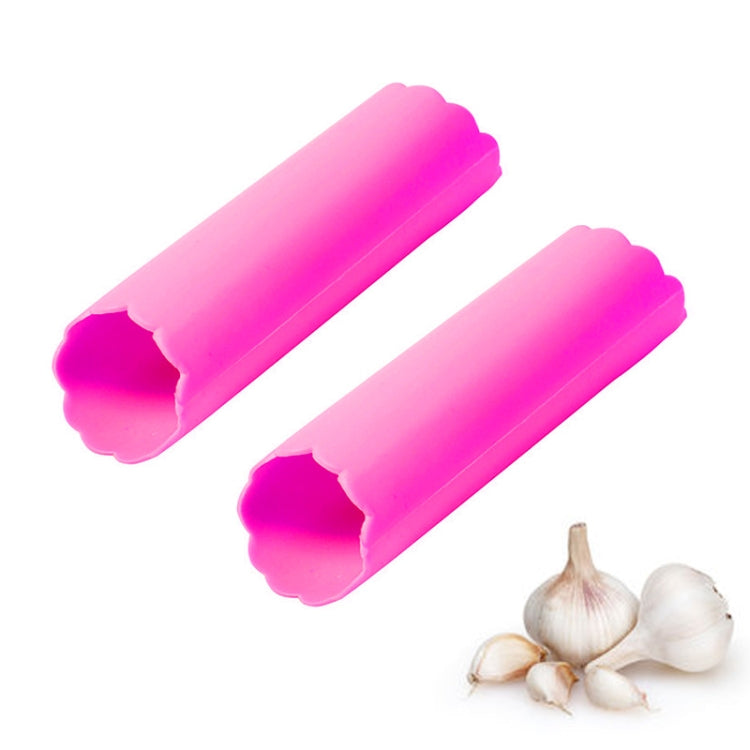 2 pièces Presse-ail éplucheur d'ail de cuisine N'abîme pas la main Éplucheur d'ail en silicone, vert, rouge, bleu