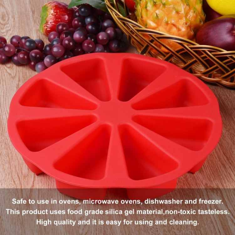 Moule à gâteau en silicone DIY, outil de cuisson, livraison de couleur aléatoire, moule en silicone triangle à huit points