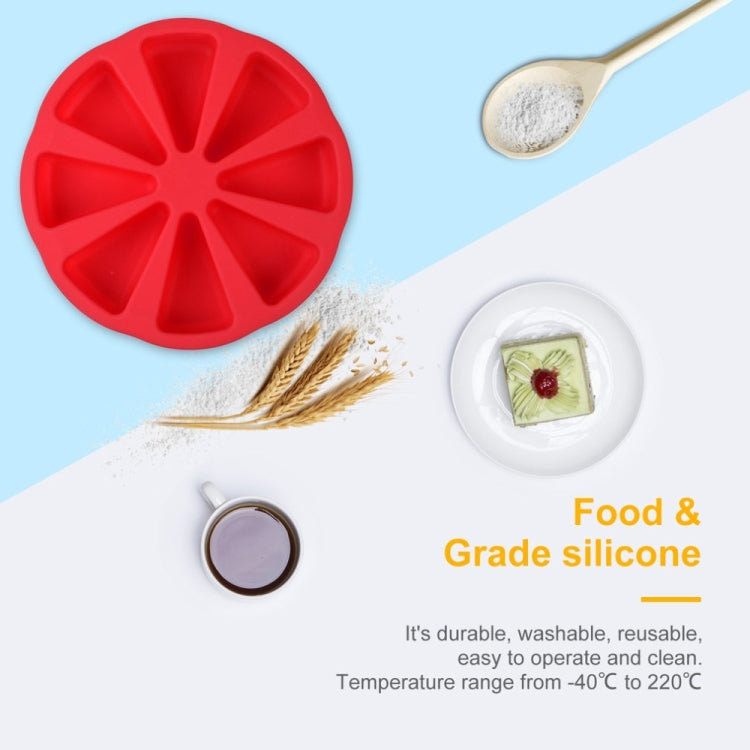 Moule à gâteau en silicone DIY, outil de cuisson, livraison de couleur aléatoire, moule en silicone triangle à huit points