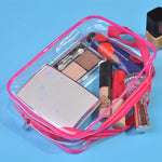 Sacs de Voyage Portables avec Fermeture Éclair, en PVC, Étanche, Transparent, pour Maquillage, S, M, L, Lot de 3