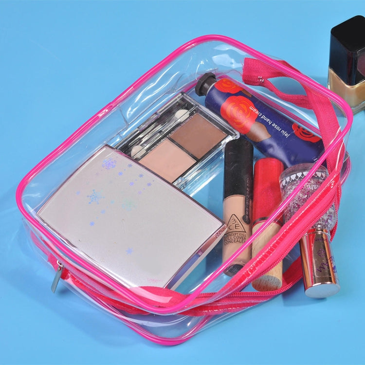 Sacs de Voyage Portables avec Fermeture Éclair, en PVC, Étanche, Transparent, pour Maquillage, S, M, L, Lot de 3