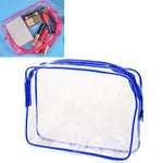 Sacs de Voyage Portables avec Fermeture Éclair, en PVC, Étanche, Transparent, pour Maquillage, S, M, L, Lot de 3