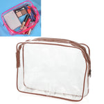 Sacs de Voyage Portables avec Fermeture Éclair, en PVC, Étanche, Transparent, pour Maquillage, S, M, L, Lot de 3
