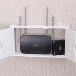 Boîte de rangement murale en PVC pour routeur Wi-Fi, étagère suspendue, 41x23x8.5cm