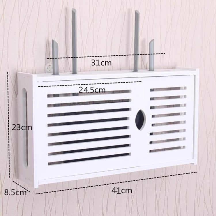 Boîte de rangement murale en PVC pour routeur Wi-Fi, étagère suspendue, 41x23x8.5cm
