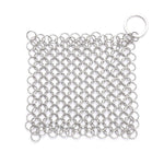 Brosse à récurer en acier inoxydable pour nettoyeur de casseroles en fonte, outil de nettoyage de cuisine pour ustensiles de cuisine, 4 x 4 pouces, 5 x 5 pouces, 6 x 6 pouces, 7 x 7 pouces, 8 x 8 pouces, 8 x 6 pouces