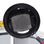 Brosse à récurer en acier inoxydable pour nettoyeur de casseroles en fonte, outil de nettoyage de cuisine pour ustensiles de cuisine, 4 x 4 pouces, 5 x 5 pouces, 6 x 6 pouces, 7 x 7 pouces, 8 x 8 pouces, 8 x 6 pouces