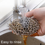 Brosse à récurer en acier inoxydable pour nettoyeur de casseroles en fonte, outil de nettoyage de cuisine pour ustensiles de cuisine, 4 x 4 pouces, 5 x 5 pouces, 6 x 6 pouces, 7 x 7 pouces, 8 x 8 pouces, 8 x 6 pouces