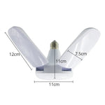 Ampoule domestique pliable 60W, 5 pales, 235 LEDs SMD 2835, CA 120-265V, blanc froid E27, blanc froid B22