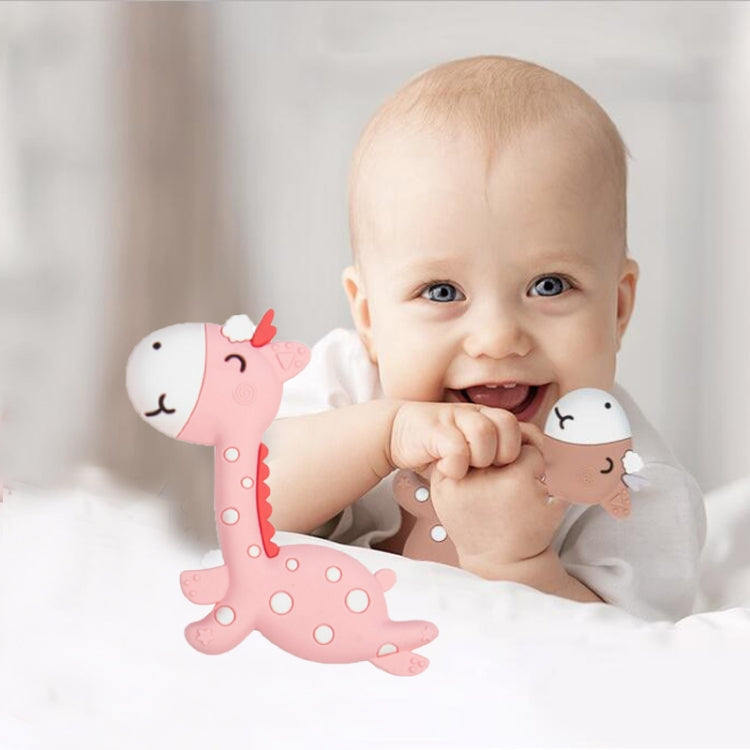 Hochet de dentition en forme de faon, jouet en silicone pour bébé, à mâcher, articles pour maman et bébé, faon rose, faon bleu, faon marron