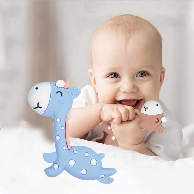 Hochet de dentition en forme de faon, jouet en silicone pour bébé, à mâcher, articles pour maman et bébé, faon rose, faon bleu, faon marron