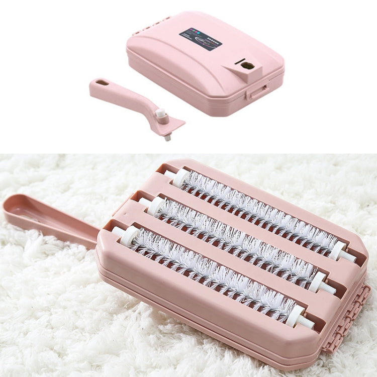 Brosse de nettoyage manuelle pour tapis, canapé, lit, poils d'animaux, débris, miettes, saleté, fourrure, outils de nettoyage, couleur aléatoire, brosse à deux rangées, brosse à trois rangées