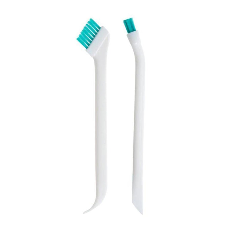 2 ensembles 2 en 1 brosse de nettoyage double tête pour interstices de porte et fenêtre avec raclette, 2 ensembles 2 en 1