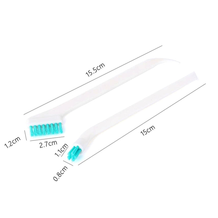 2 ensembles 2 en 1 brosse de nettoyage double tête pour interstices de porte et fenêtre avec raclette, 2 ensembles 2 en 1