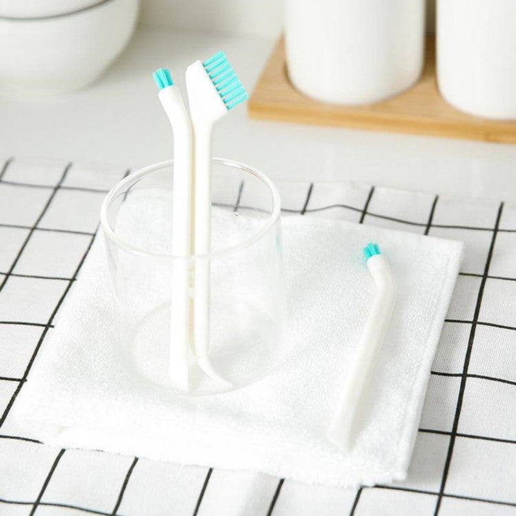2 ensembles 2 en 1 brosse de nettoyage double tête pour interstices de porte et fenêtre avec raclette, 2 ensembles 2 en 1