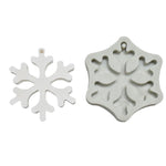 Série de Noël à faire soi-même, moule en silicone pour fondant, feuilles de Noël, flocon de neige de Noël, flocon de neige rond de Noël, sapin de Noël