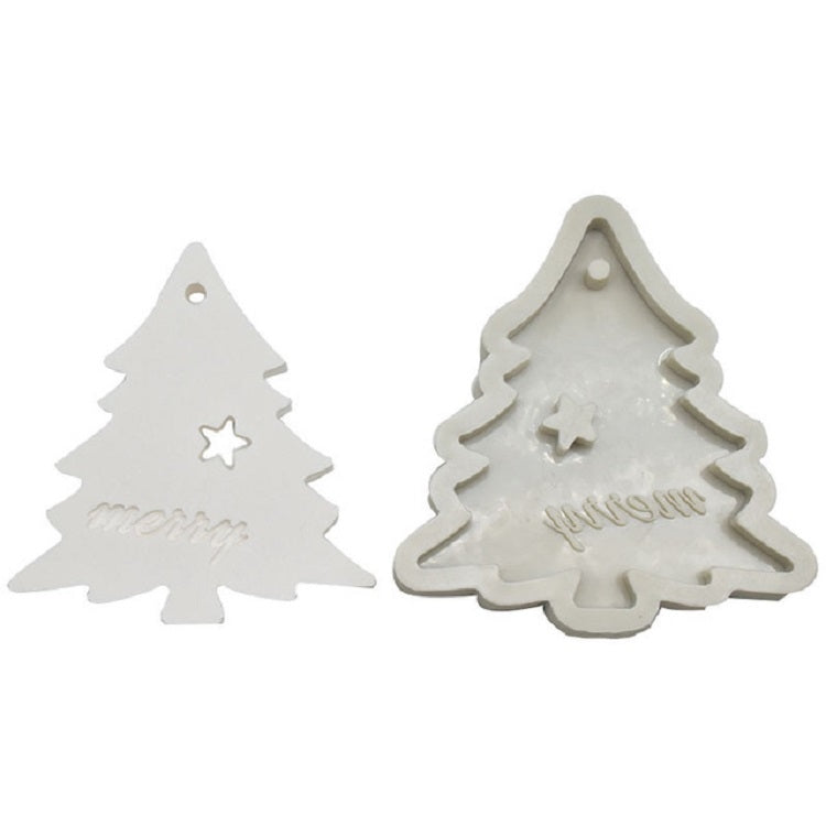 Série de Noël à faire soi-même, moule en silicone pour fondant, feuilles de Noël, flocon de neige de Noël, flocon de neige rond de Noël, sapin de Noël