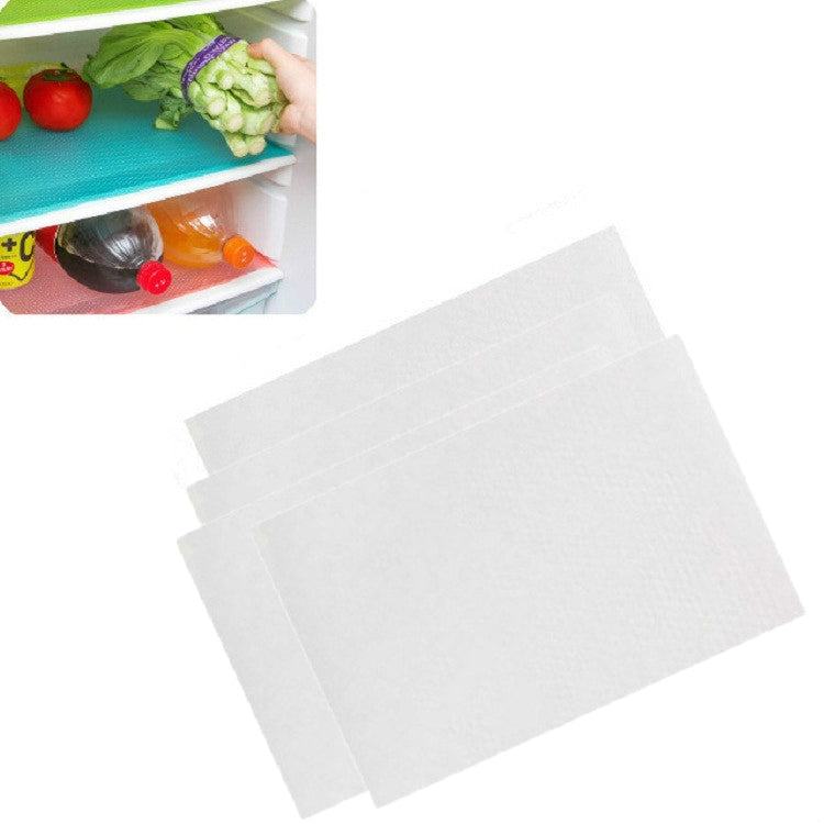 Lot de 4 Tapis de Réfrigérateur Écologiques Imperméables Lavables Antibactériens Anti-Salissures, Blanc Transparent, Vert Transparent, Rose Transparent, Bleu Transparent, Bleu, Vert, Rose