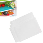 Lot de 4 Tapis de Réfrigérateur Écologiques Imperméables Lavables Antibactériens Anti-Salissures, Blanc Transparent, Vert Transparent, Rose Transparent, Bleu Transparent, Bleu, Vert, Rose