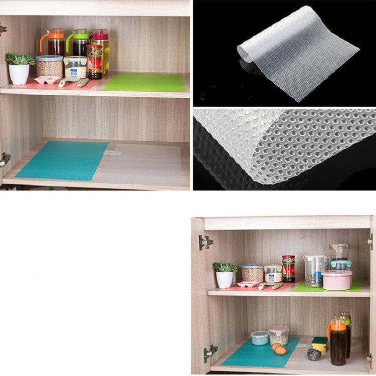 Lot de 4 Tapis de Réfrigérateur Écologiques Imperméables Lavables Antibactériens Anti-Salissures, Blanc Transparent, Vert Transparent, Rose Transparent, Bleu Transparent, Bleu, Vert, Rose