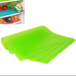 Lot de 4 Tapis de Réfrigérateur Écologiques Imperméables Lavables Antibactériens Anti-Salissures, Blanc Transparent, Vert Transparent, Rose Transparent, Bleu Transparent, Bleu, Vert, Rose