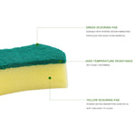 10 Éponges magiques effaceurs, nettoyeurs de cuisine, tampons à récurer, chiffons de lavage de vaisselle, outils de nettoyage de cuisine, 10x8x3cm, Forme de taille, 10x8x3cm, Carré