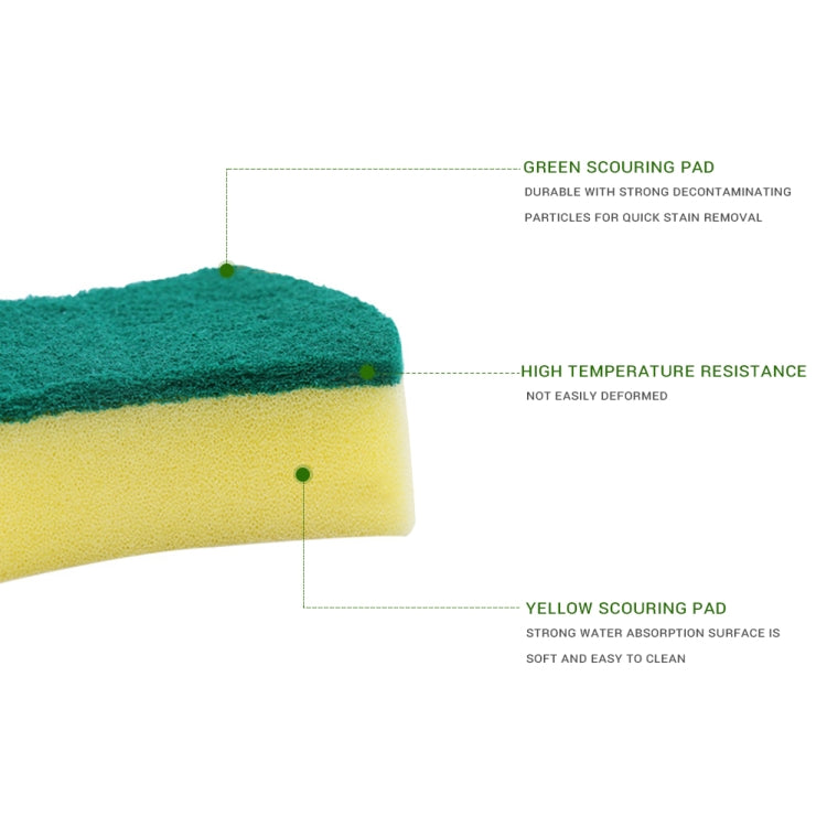 10 Éponges magiques effaceurs, nettoyeurs de cuisine, tampons à récurer, chiffons de lavage de vaisselle, outils de nettoyage de cuisine, 10x8x3cm, Forme de taille, 10x8x3cm, Carré