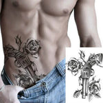 2 autocollants de tatouage éphémère tendance pour le bras