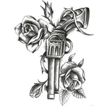 2 autocollants de tatouage éphémère tendance pour le bras