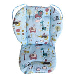 Coussin en coton universel antichoc et épais pour poussette, chaise haute pour bébé en automne et en hiver, motif animal bleu, ours bleu, ours rose, mouton gris
