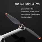 2 paires d'hélices d'origine pour DJI Mini 4 Pro / Mini 3 Pro, hélices d'origine DJI pour Mini 4 Pro/Mini 3 Pro