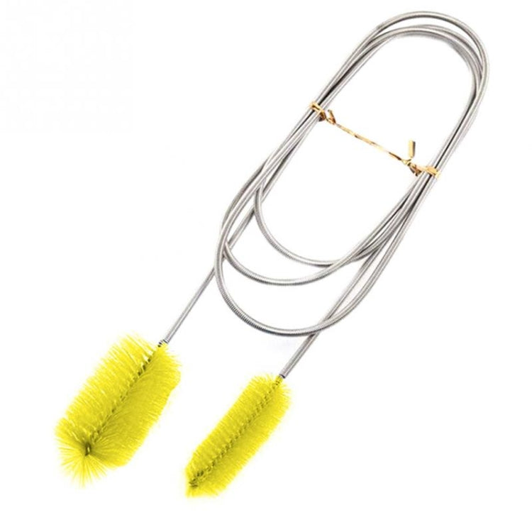 Brosse de nettoyage de tuyaux d'eau de cuisine en acier inoxydable, brosse à longs poils à ressort, 1500x60x15-30mm