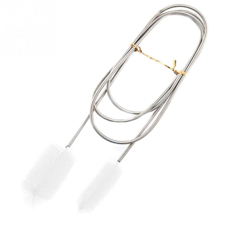 Brosse de nettoyage de tuyaux d'eau de cuisine en acier inoxydable, brosse à longs poils à ressort, 1500x60x15-30mm