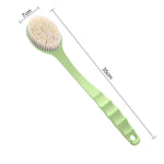 Brosse de bain à long manche, brosse de bain à poils doux avec brosse de massage pour le dos