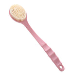 Brosse de bain à long manche, brosse de bain à poils doux avec brosse de massage pour le dos