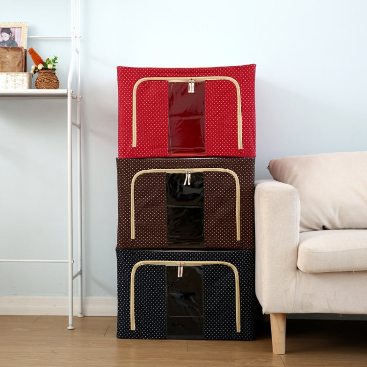 Boîte de rangement pliable en tissu non tissé avec fermeture éclair, anti-humidité, pour vêtements, 150L 75x46x45cm