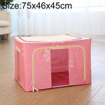Boîte de rangement pliable en tissu non tissé avec fermeture éclair, anti-humidité, pour vêtements, 150L 75x46x45cm