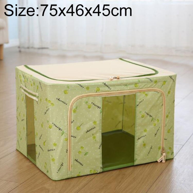 Boîte de rangement pliable en tissu non tissé avec fermeture éclair, anti-humidité, pour vêtements, 150L 75x46x45cm