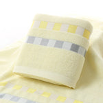 Serviette de bain carrée unie en coton protection environnementale naturelle serviette de bain brodée serviette ménagère