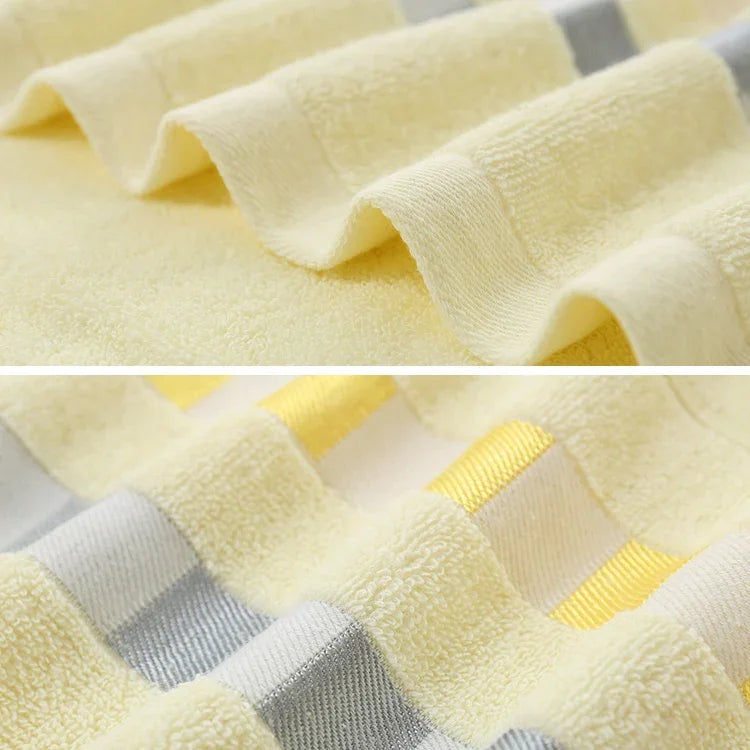 Serviette de bain carrée unie en coton protection environnementale naturelle serviette de bain brodée serviette ménagère