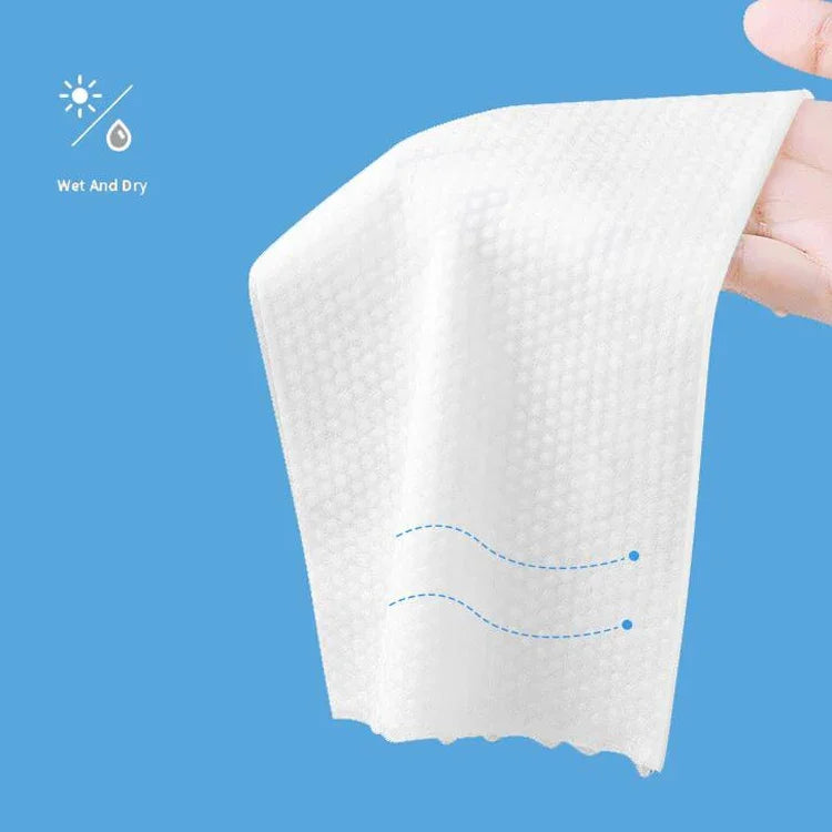 MONKIDS KS037 Disposable Face Towel Pure Cotton Thickening Pearl Cleansing Towel, 100 SheetS Pearls Texture