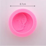 Outil de décoration pour gâteau au chocolat maison, moule en silicone pour visage, moule en silicone