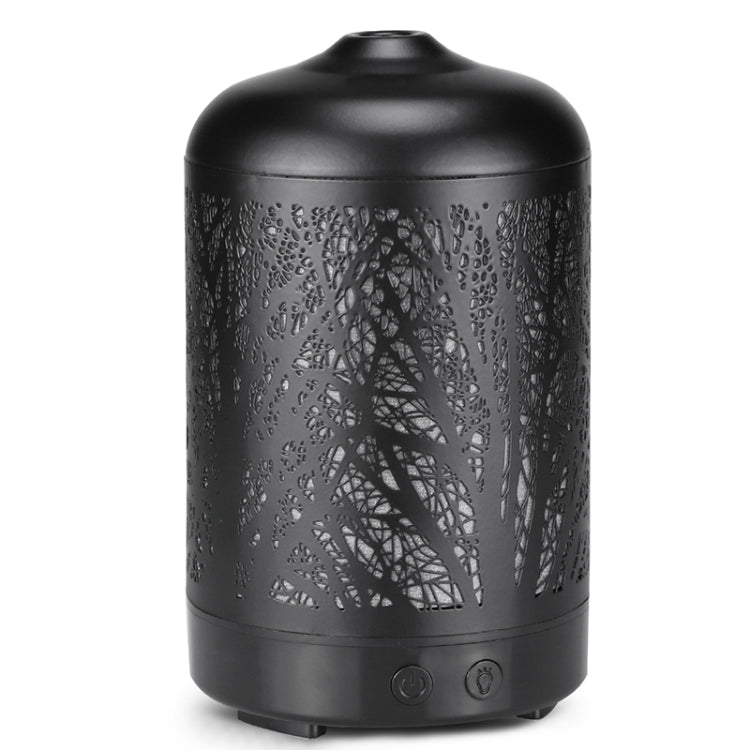 Metal Tree Air Humidifier Essential Oil Diffuser Mist Maker Colorful LED Lamp Diffuser Aromatherapy Air Purifier,, EU Plug